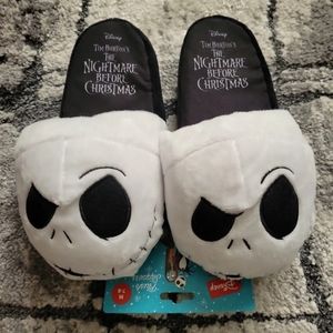 Disney The Nightmare Before Christmas Plush Jack Skellington Medium 7/8 Slippers